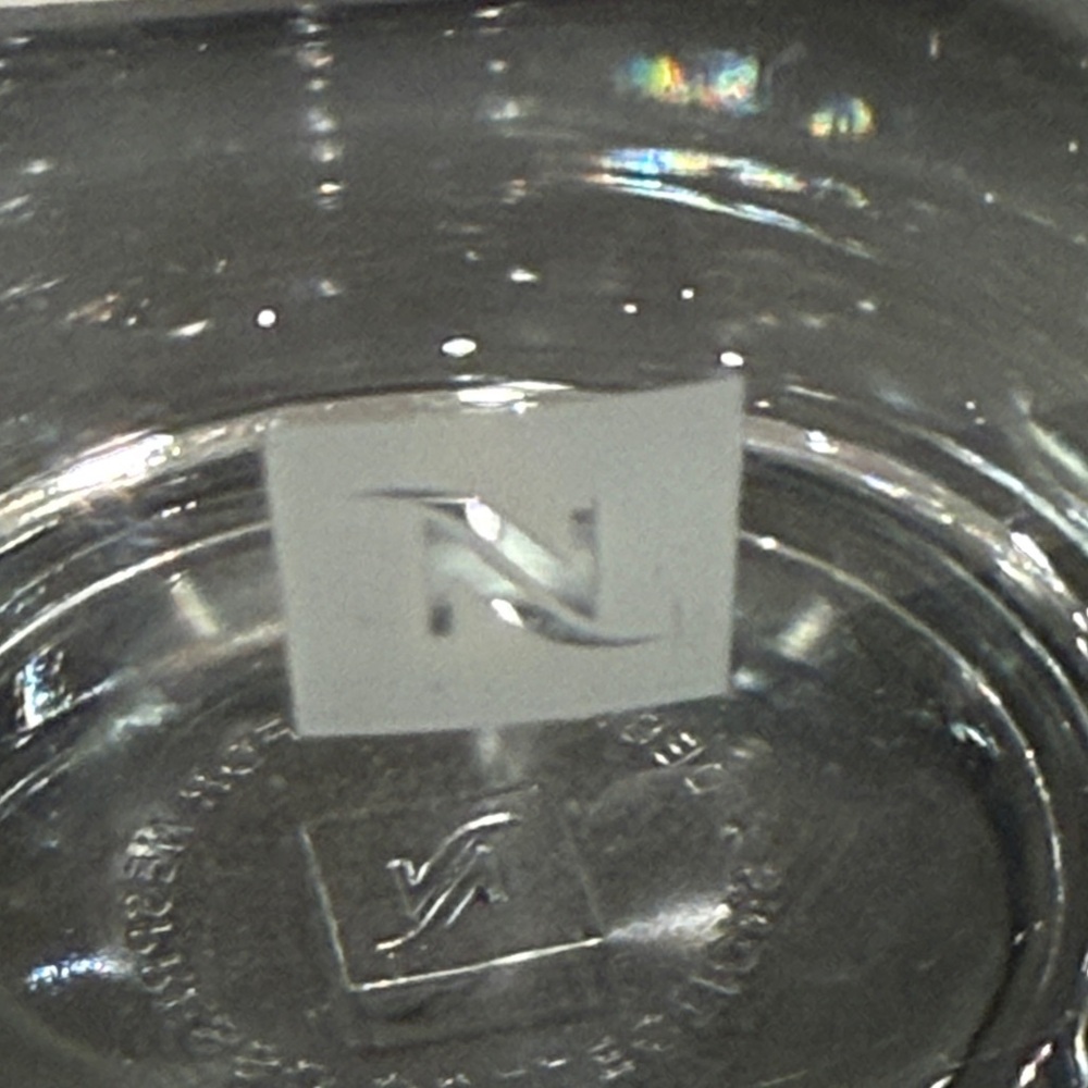 Nespresso Clear Glass Cappuccino Cup & Saucer Set - Picture 2 of 4